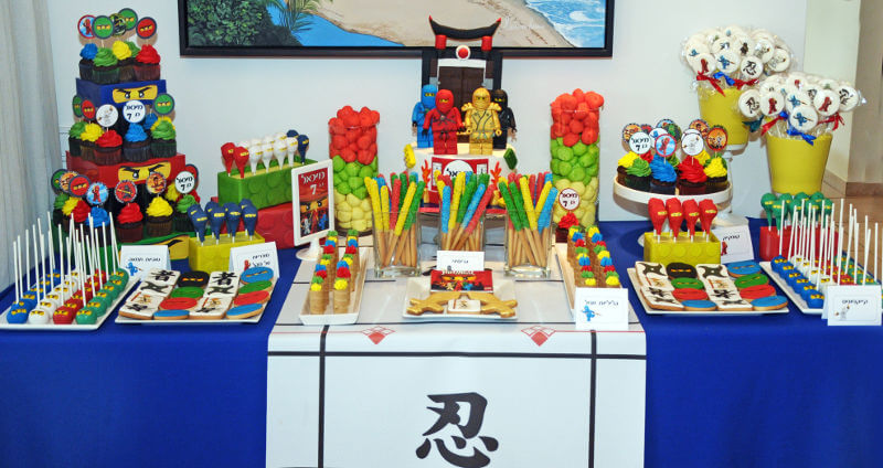 שולחן יום הולדת לגו